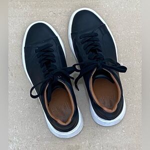 Aldo Mr B’s Collection black leather fashion sneakers sz 8 men